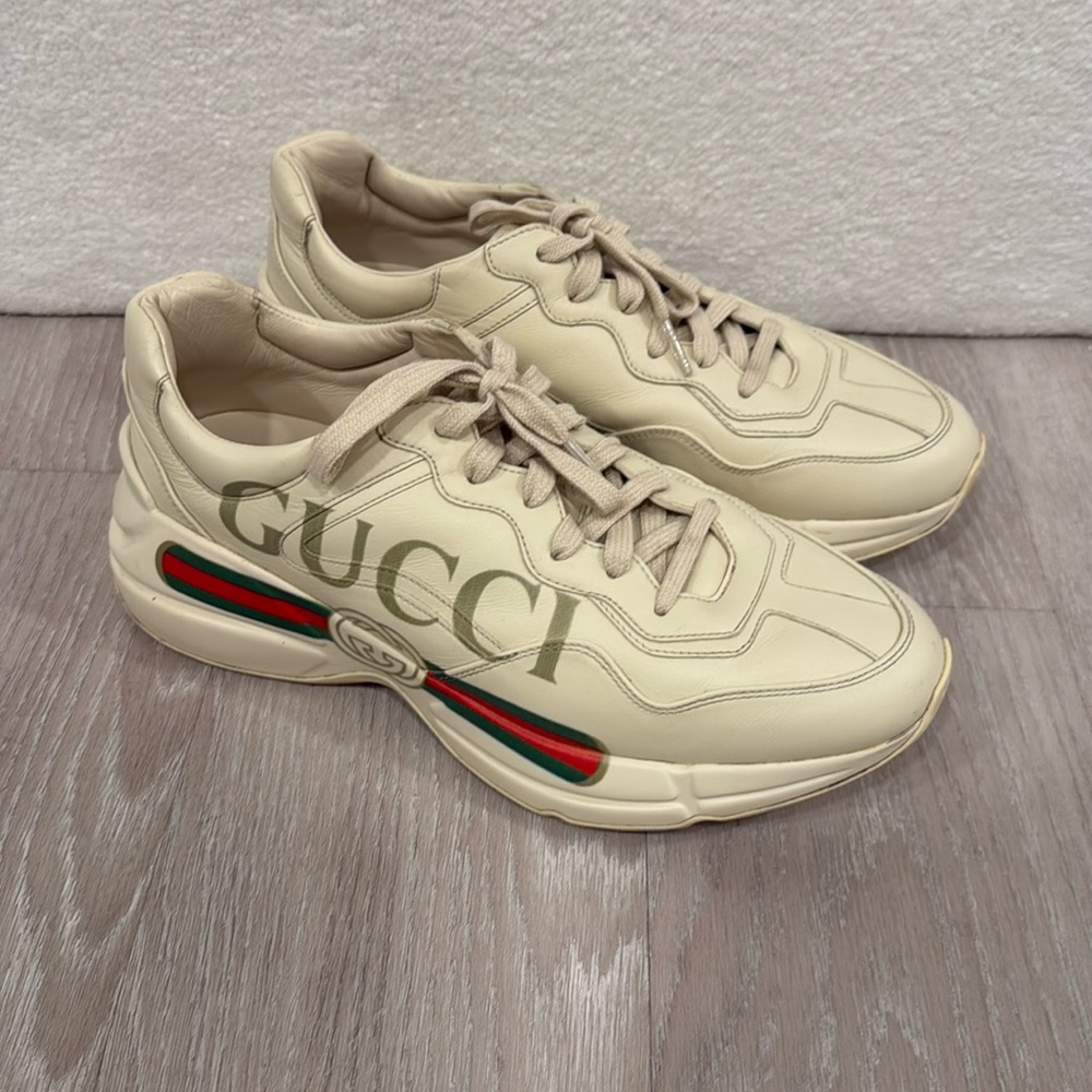 Gucci Rhyton Vintage Logo shoes, size 41 or 11 in women’s. Bought from Saks.